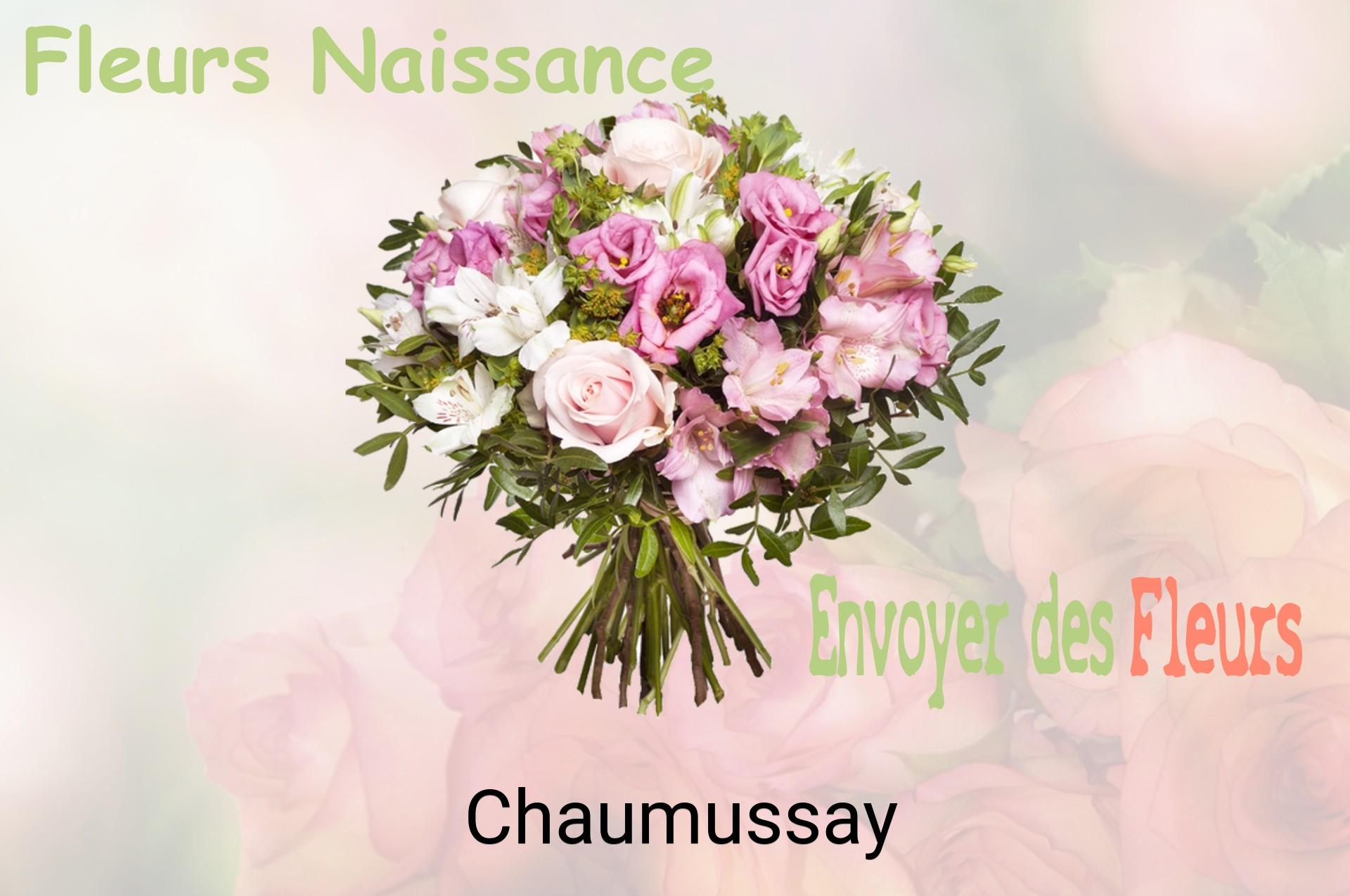 Bouquet de fleurs de naissance livré à Chaumussay